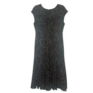 Jones New York A Line Midi Dress Elegant Classic Size 12